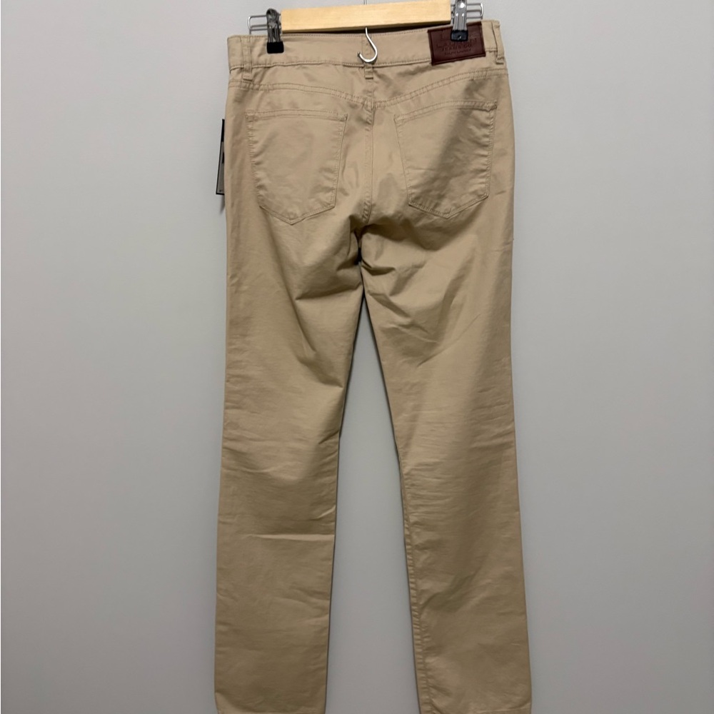 Lauren Ralph Lauren Classic Straight-Leg Chino Tan Khaki Pants - Picture 3 of 6